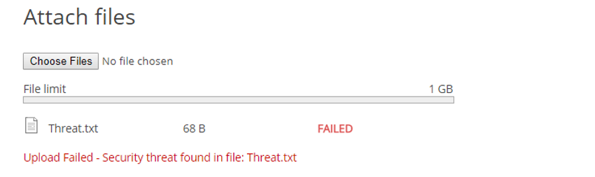 Anti-virus checks