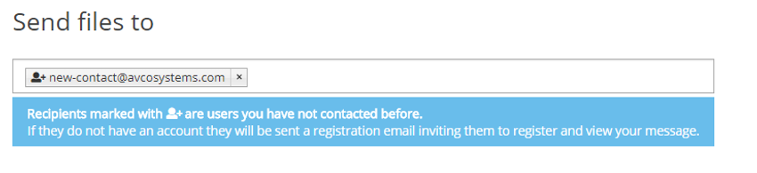 Adding a new contact